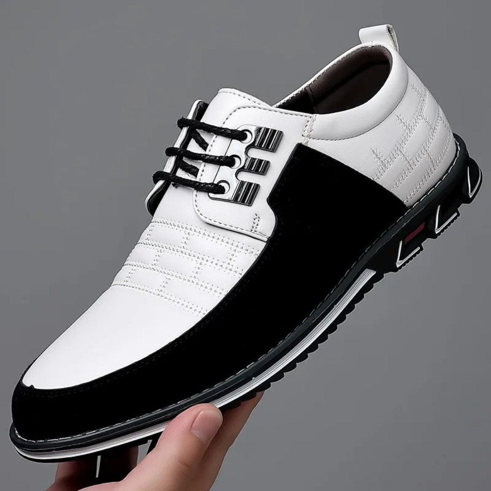 Orthopedic Leather Men's Shoes - GentleStep