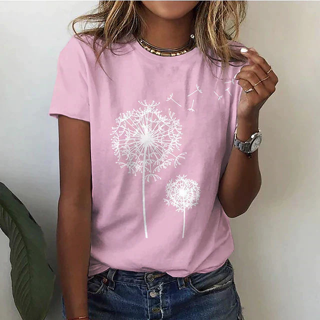 Comfortabel dames T-shirt met ronde hals & zachte stof – Rhea