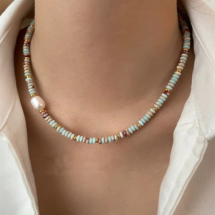 Colorful Natural Stone Jewelry Set - Elena