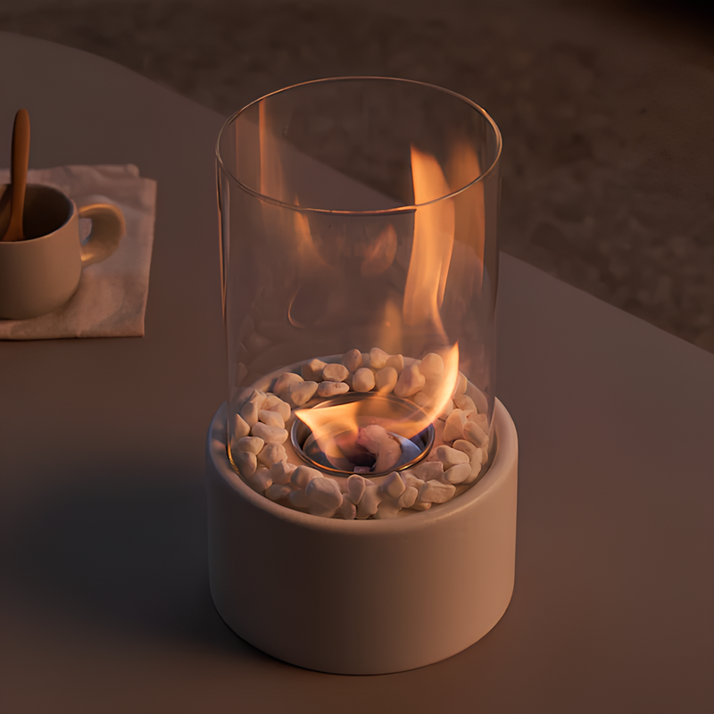 Classic Oil Lamp with Open Flame - Lumora