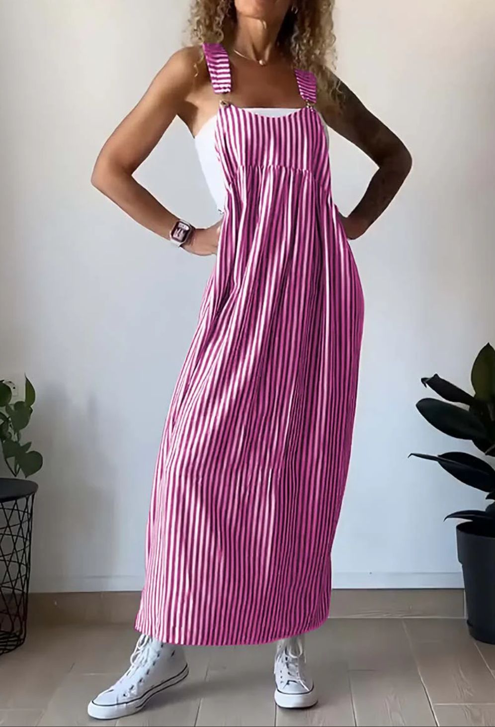 Stijlvolle Gestreepte Casual Jumpsuit met Comfort-Snit – Liana