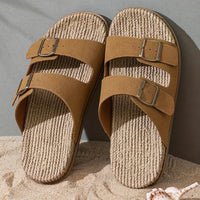 Stylish men's summer sandals with adjustable straps - GripStep