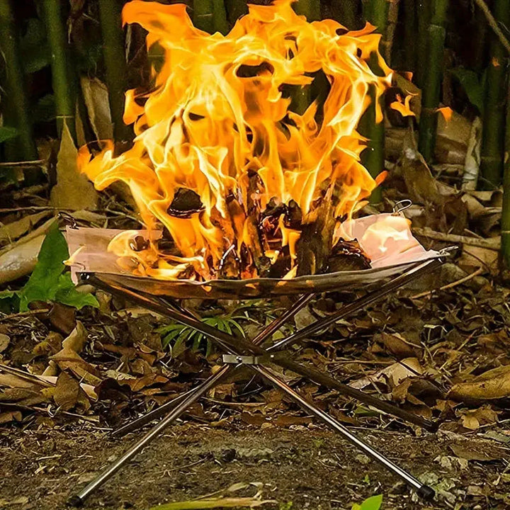 Foldable Campfire Stand - FireFlex