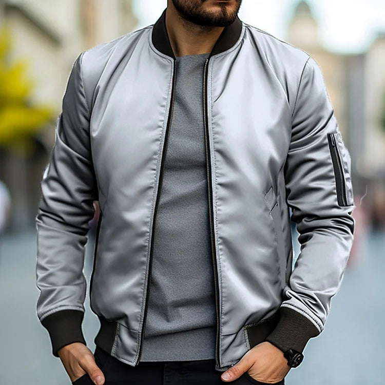 Men's Bomber Jacket with Arm Pocket – Jaron