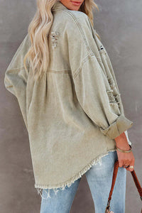 Women's Denim Jacket with Character – Leona
