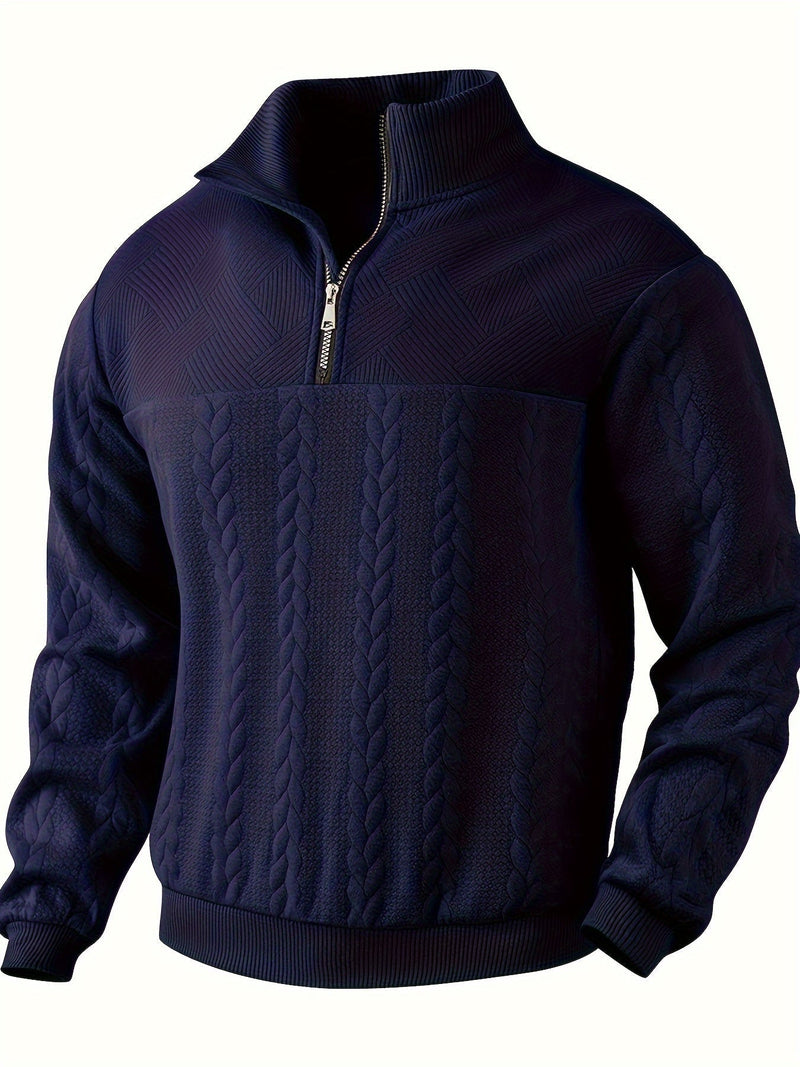 Vintage Men's Zip-Up Sweater - Victor