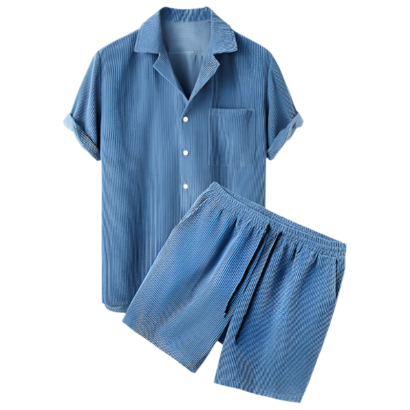 Two-piece men's velour summer set – Fabio