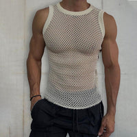 Mouwloze Transparante Heren Top – Milo