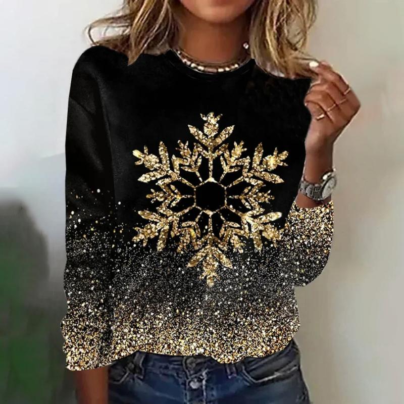 Women's Sweater with Snowflake Pattern – Aurelia