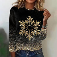Women's Sweater with Snowflake Pattern – Aurelia