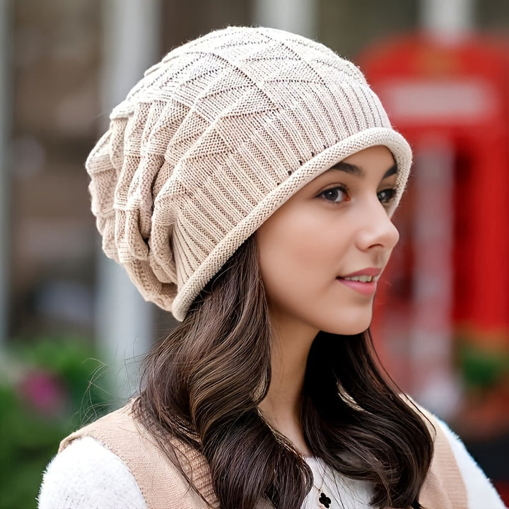 Knitted Women's Hat, Light & Stretchy for Spring and Autumn – Alina