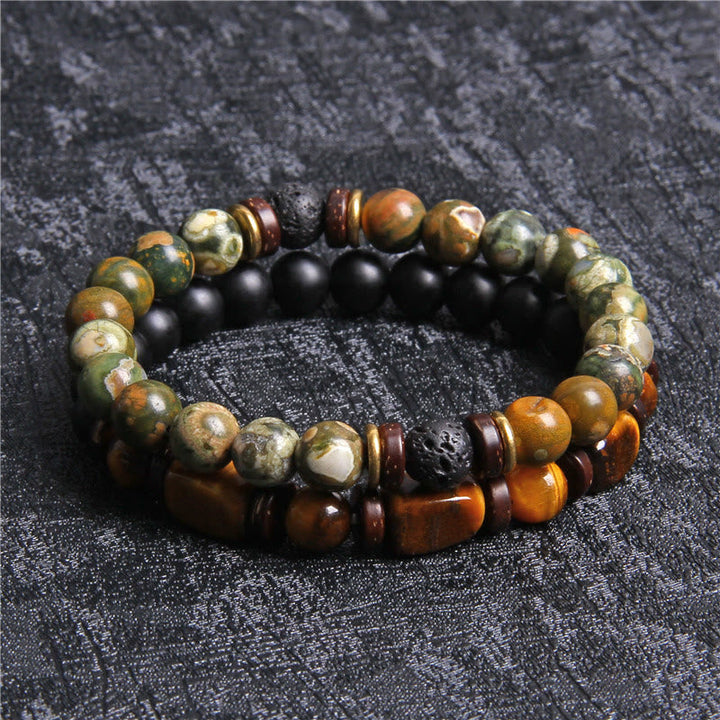 African Turquoise & Tiger's Eye Bracelet - Naya