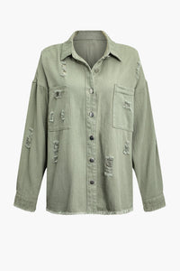 Women's Denim Jacket with Character – Leona