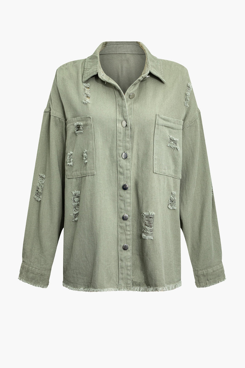 Women's Denim Jacket with Character – Leona