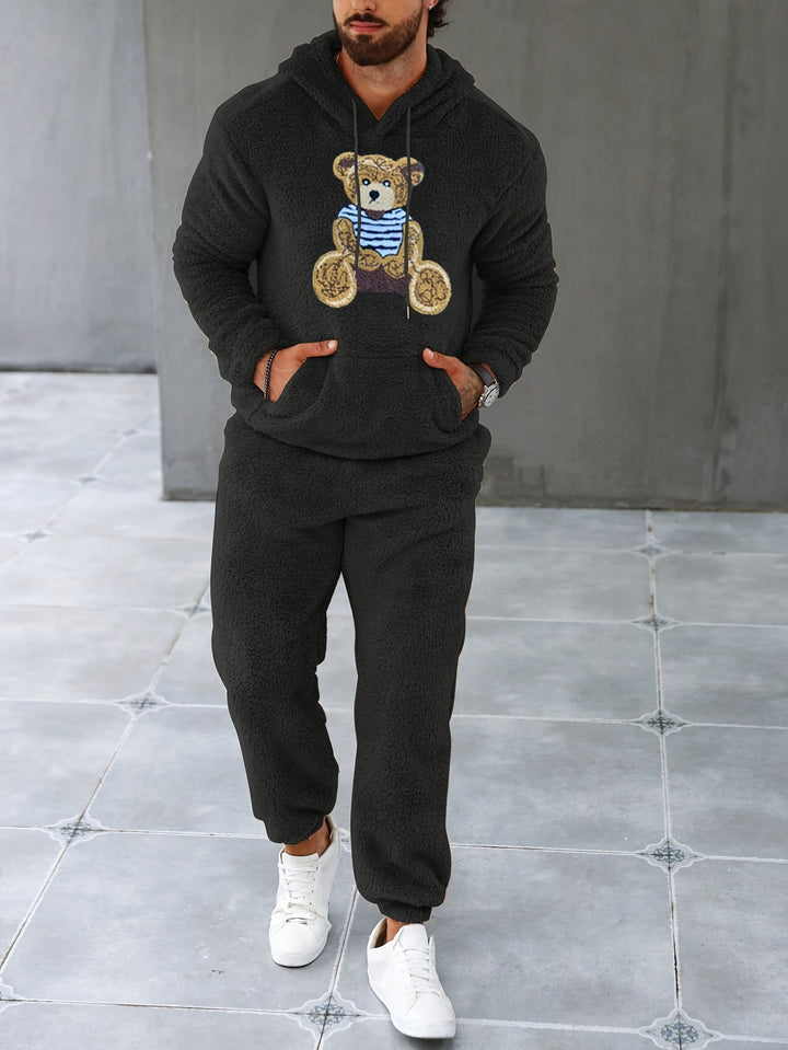 Fuzzy Fleece Two-Piece Outfit Set - Logan