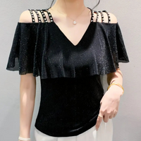 Fashionable V-Neck Blouse for Women - Elvira