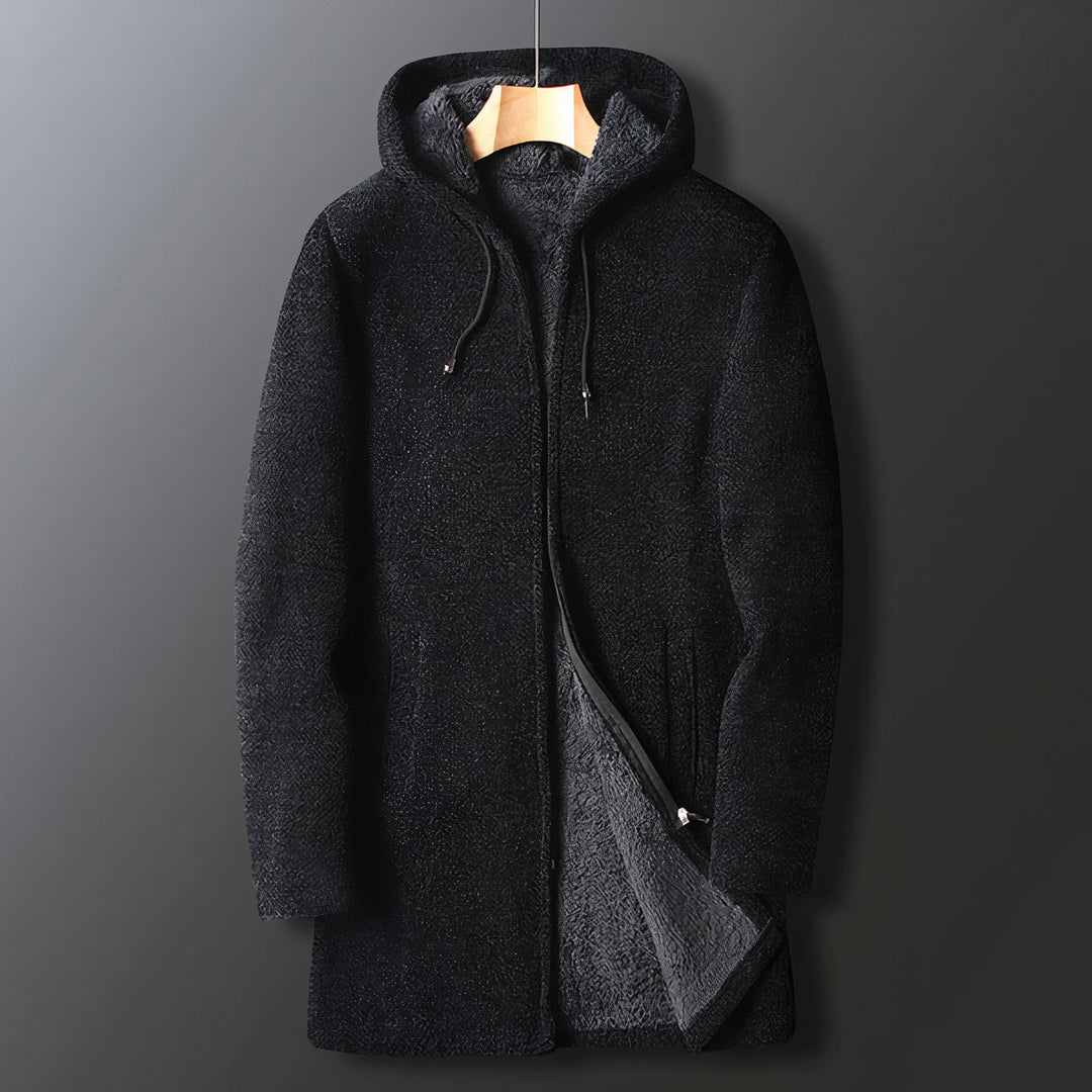 Warme Heren Fleecejas Met Capuchon – Marcus