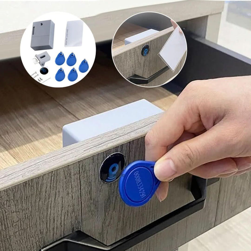 Electronic Drawer Lock with Invisible Sensor Control - Vaultin