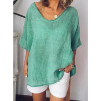 Oversized Linnen Dames T-shirt – Elin