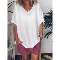 Oversized Linnen Dames T-shirt – Elin