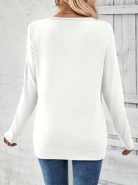Damestrui met V-hals en Knoopdetail – Iris