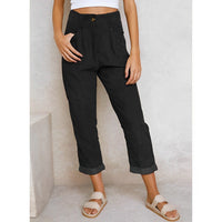 Stijlvolle Dames Corduroy Broek met Hoge Taille – Naima