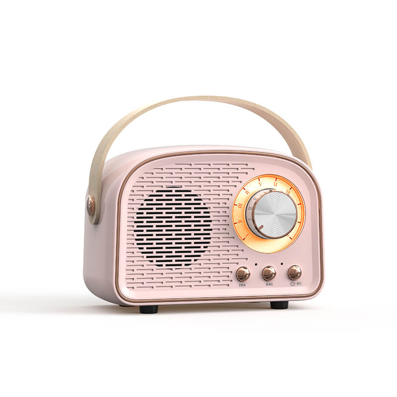 Altavoz Bluetooth vintage con radio FM – RetroVibe
