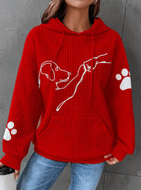 Warm Women's Hoodie with Dog Design – Selma