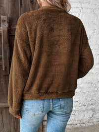 Comfortable Teddy Pullover Sweatshirt - Livia