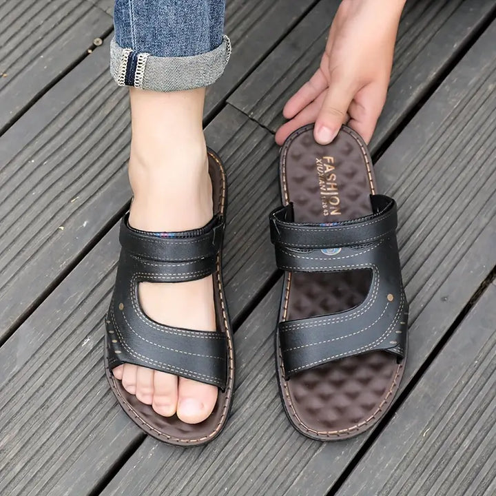 Stylish Men's Sandals with Ankle Strap – Strider