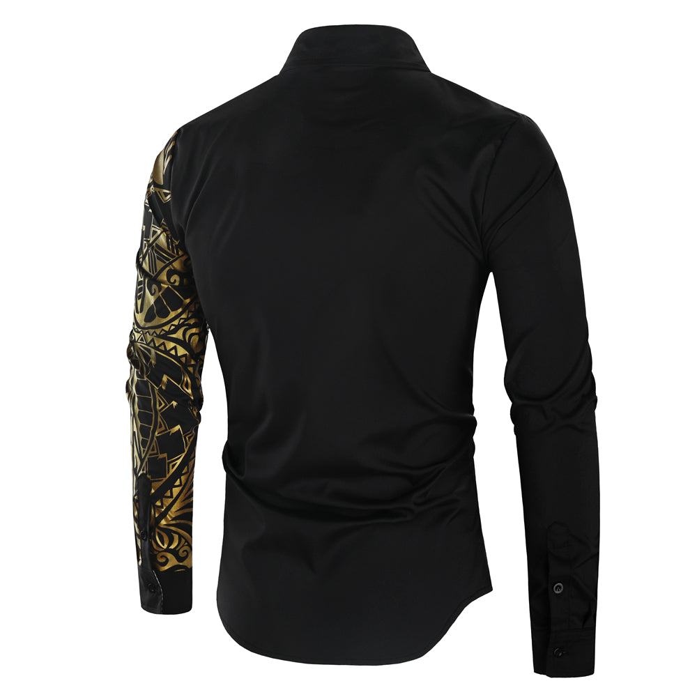 Men's Shirt with Gold Details – Darius