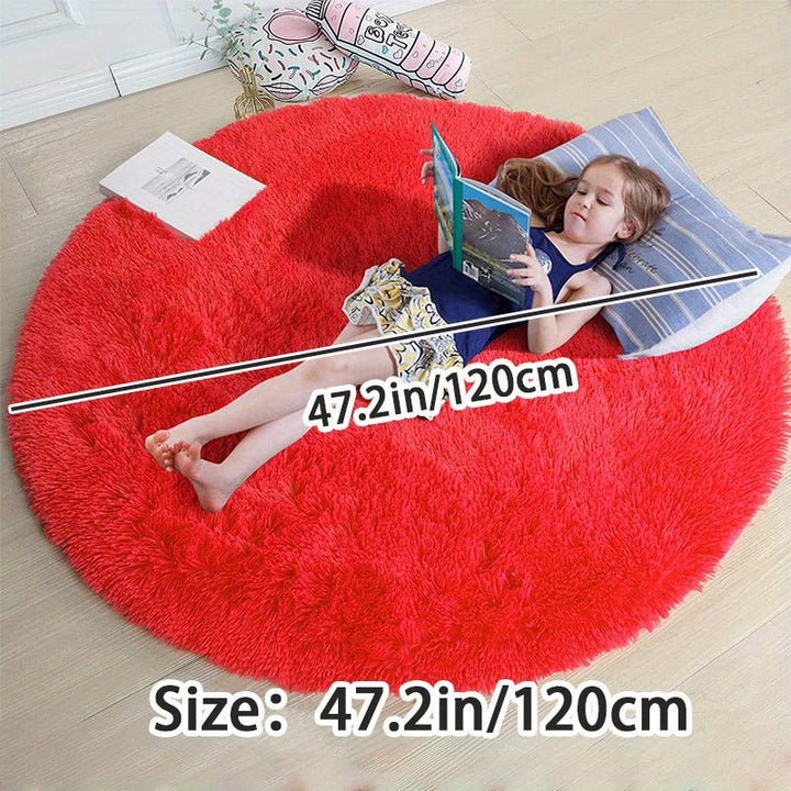 Rond Fluffy Vloerkleed - Clouda