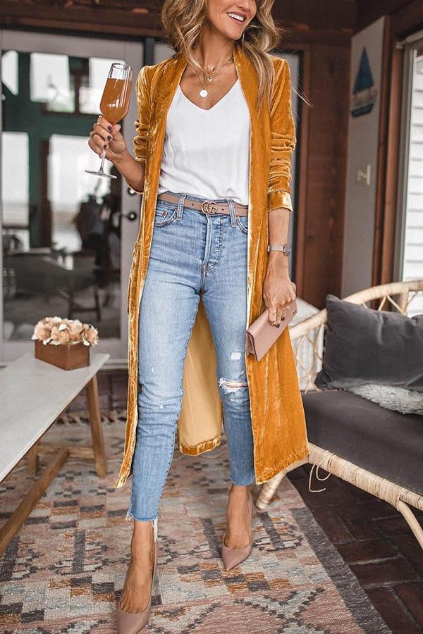 Women's Stylish Suede Kimono Jacket - Isabella