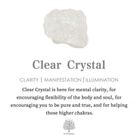 Stylish Crystal with Tree of Life Gemstone Necklace - Elara