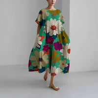 Sukienka Maxi Boho-Kwiaty - FloraChic
