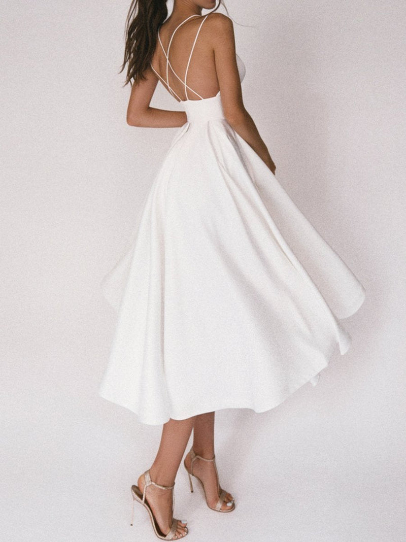 Strappy V-Neck Dress - Noa