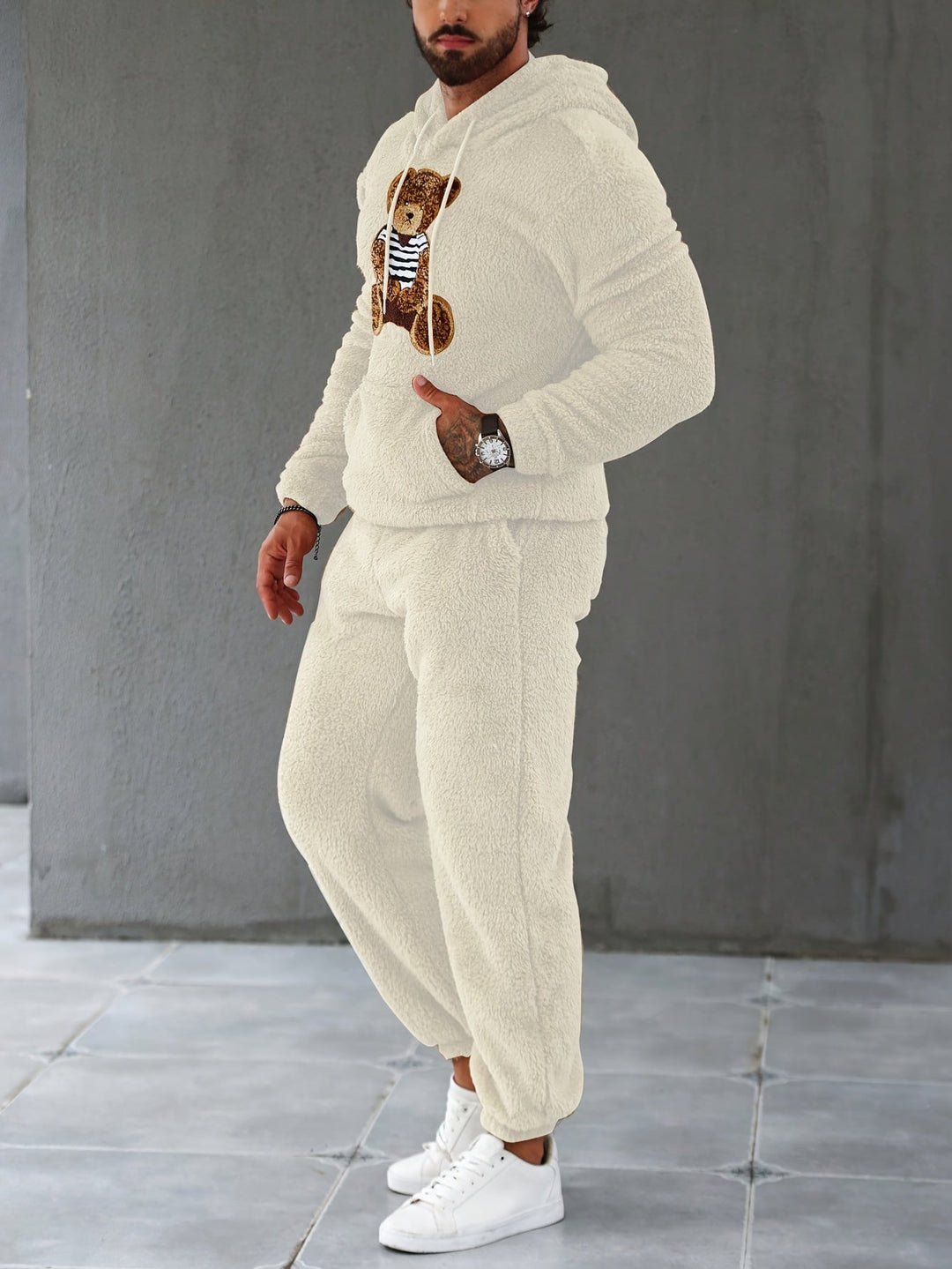Fuzzy Fleece Two-Piece Outfit Set - Logan