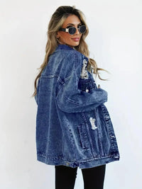 Waterproof & Lined Oversized Women's Denim Jacket – Talia