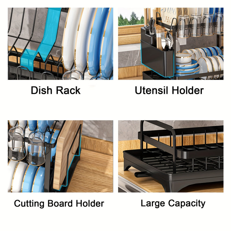 Stainless Steel Kitchen Dish Rack - Livano