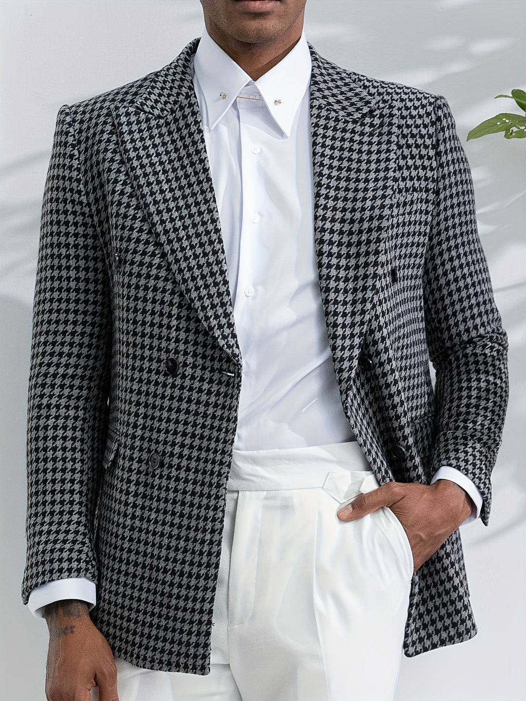 Stylish Checked Men's Blazer - Oliver
