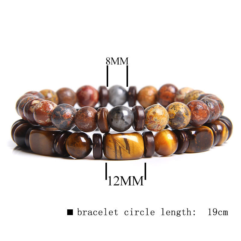 African Turquoise & Tiger's Eye Bracelet - Naya