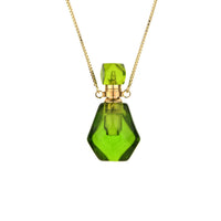 Crystal Perfume Bottle Necklace - Iris