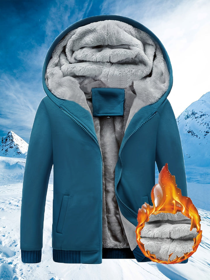 Winter Warm Fleece Jack met Capuchon - Dario
