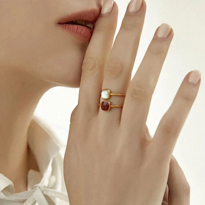 Vintage Enamel Ring - Elvira
