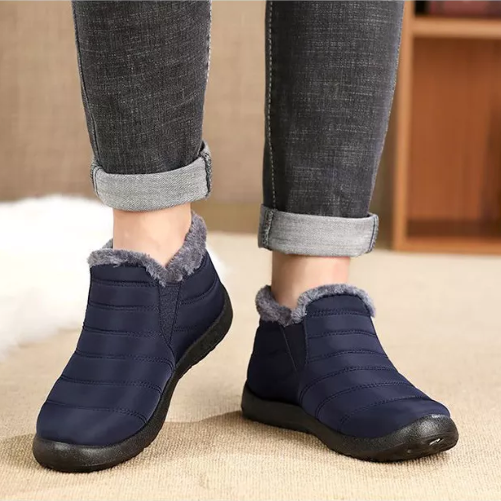 Comfy Fleece Ankle Boots - Elise