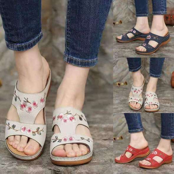 Orthopedic Women's Floral Sandals – Florina