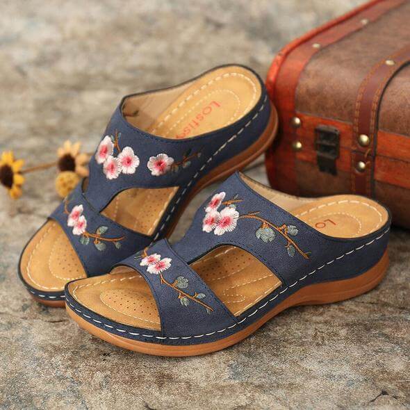 Orthopedic Women's Floral Sandals – Florina