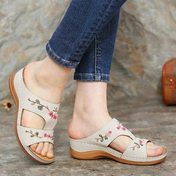Orthopedic Women's Floral Sandals – Florina