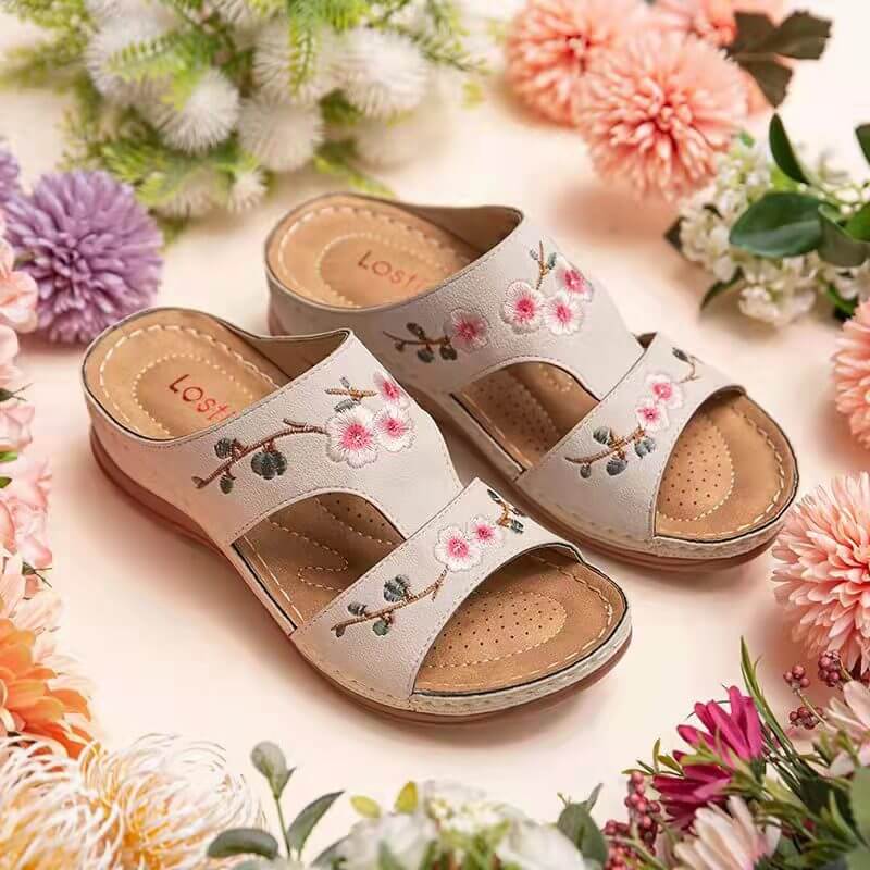 Orthopedic Women's Floral Sandals – Florina