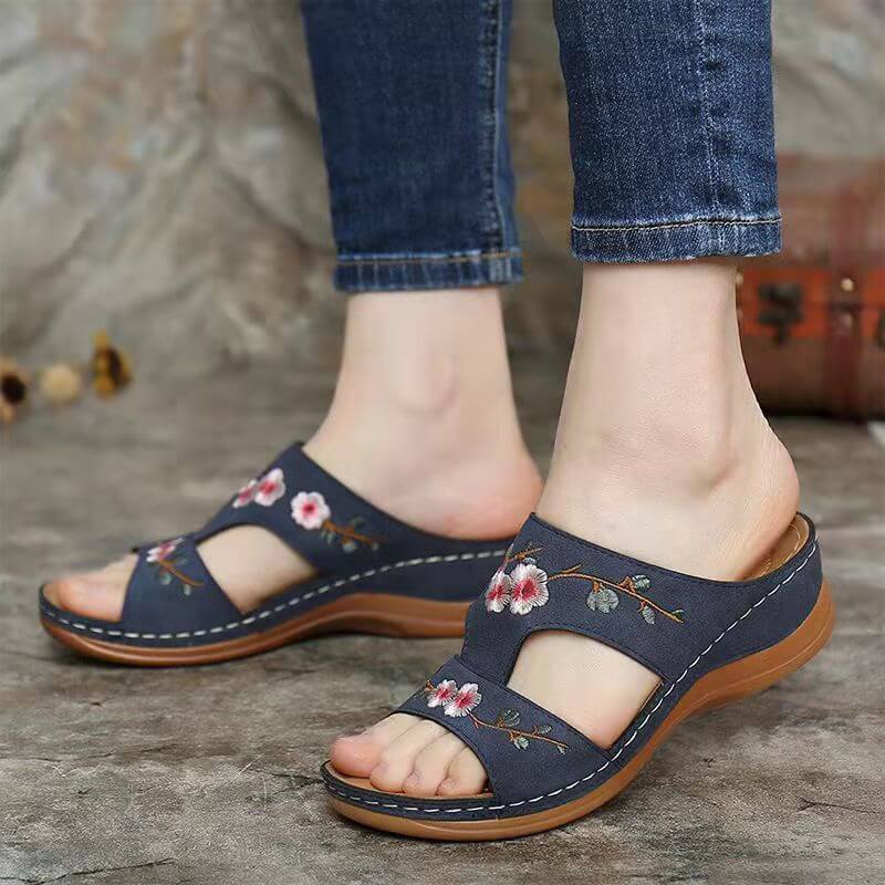 Orthopedic Women's Floral Sandals – Florina
